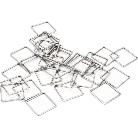 30pcs Earring Pendants Hollow Geometric Quadrate Frame Earring Connectors for DIY Earring Necklace Bracelet Craft (1/5)