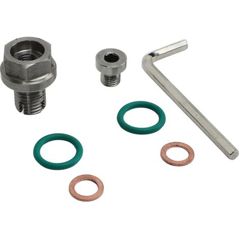 Bouchon de Vidange D'huile Bouchon de Vidange surdimensionné en Acier Inoxydable Kit de Réparation de Filetage de Carter D'huile avec clé Hexagonale Joint Torique (M14.1-1.5x15mm) (1/5)