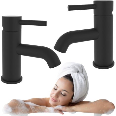 Grifo lavabo monomando, Negro (1/4)