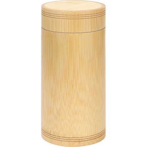 Boîte De Rangement En Bambou Pour Thé - Conteneur Avec Couvercle - Pour Cuisine Et Maison - 1 Pièce (1/5)