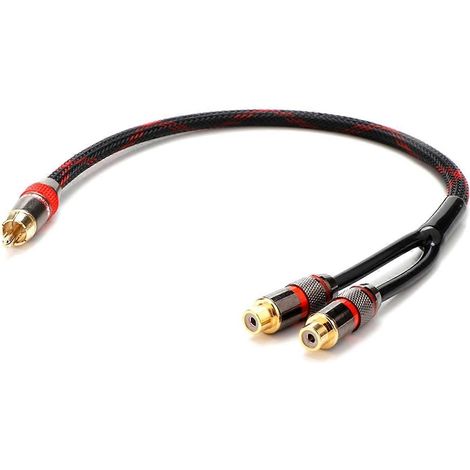 Câble répartiteur en Y, adaptateur jack audio, connecteurs mâle vers 2 femelles (1/5)