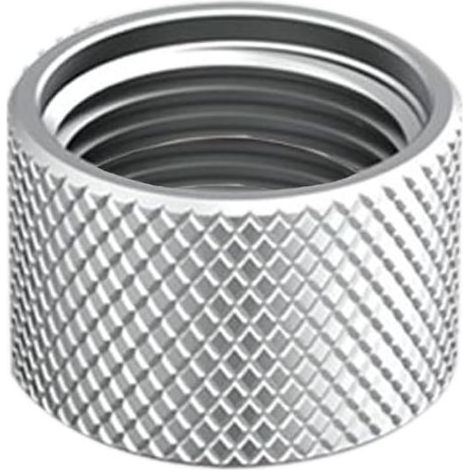 Capuchon d\'étanchéité, laiton massif épais plaqué chrome G1/2", embout fileté femelle avec geste d\'étanchéité NBR, écrou d\'obturation par compression, capuchon de raccords de plomberie pour (1/5)