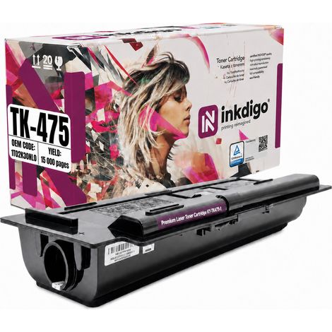 Inkdigo Toner TK475 kompatibel mit Kyocera FS-6025MFP, FS-6525MFP, FS-6030MFP, TÜV-zertifiziert (1/5)