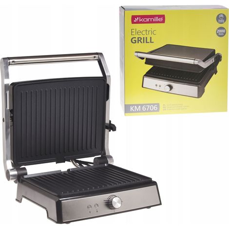 Cecotec Kamille KM6706 Elektrogrill schwarz 2000 W (1/3)