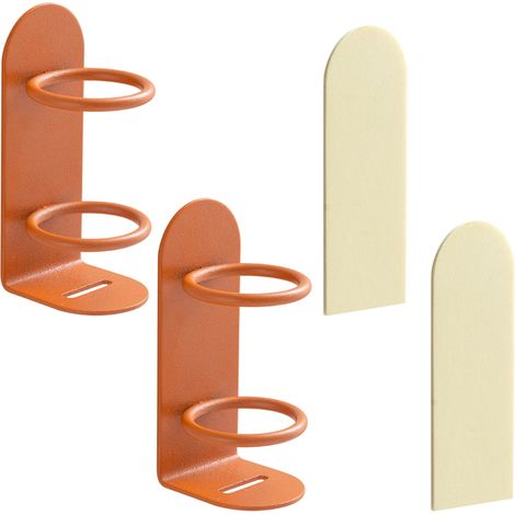 Porte-Brosse À Dents - Support Mural Sans Perçage - En Fer Forgé - Pour Salle De Bain - Lot De 2
