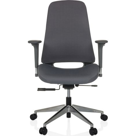 [NEUWERTIG] B-Ware Hjh Office Bürostuhl Drehstuhl Schreibtischstuhl Henfield G Stoff Grau Armlehnen