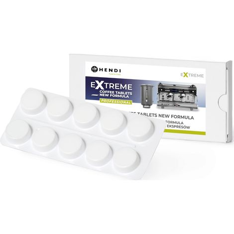 Pastillas limpiadoras profesionales para cafeteras Extreme Coffee - 10 pastillas - Hendi 976654