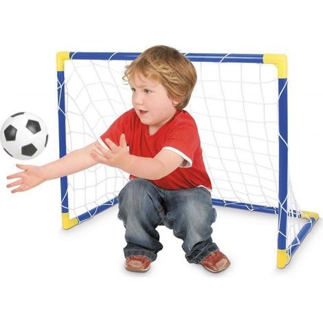 Trade Shop - FUSSBALLNETZ FUSSBALLTOR 30X50CM TOR FUßBALL MIT BALL KINDER SPORT SPIEL - (1/3)