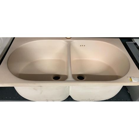 Lavabo albicocca secchiaio 2v 50x80 - treviso ceramica (1/2)