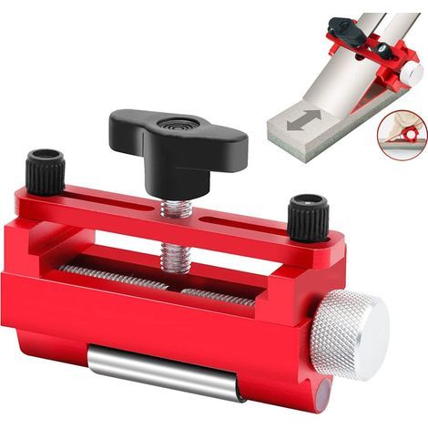 Adjustable angle sharpener, woodworking drilling tool, sharpening jig, width adjustment, beveled edges, wood chisel mounting bracket (1/5)