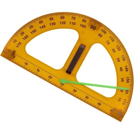 Rapporteur d'école de 50 cm sans aimant, règle mesure circulaire en (1/5)