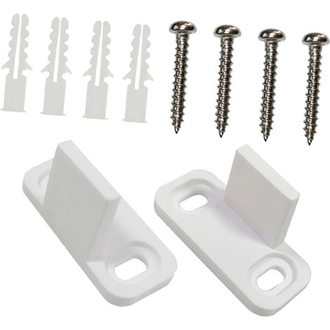 2 pièces Butée de rail pour porte coulissante, acier carbone (1/5)