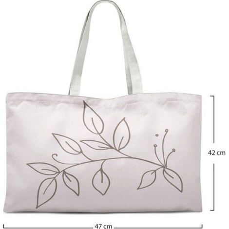 Sac Shopping Coton - Tote Bag 72 x 47 cm - Ansés Longues 30 cm - Réutilisable Écologique - 1 Pièce (1/4)
