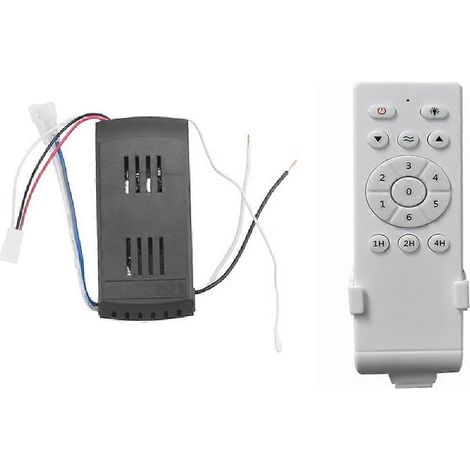 Kit de télécommande universelle pour ventilateur de plafond, basse tension 40 W CC, contrôleur de ventilateur et d'éclairage, 6 vitesses et minuterie (1/5)