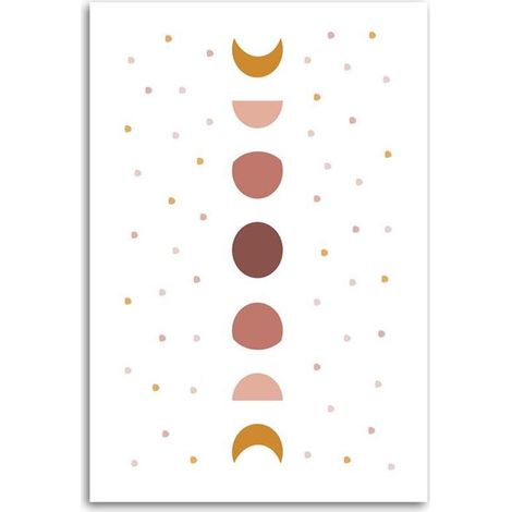 Tableau décoratif Lune pour chambre d'enfant 60x90 (1/5)