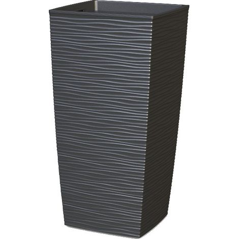 Vaso aurora antracite 35x35x68
