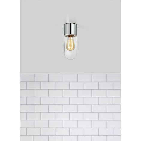 Markslojd ZEN - Plafonnier de salle de bain à 1 lumière, chrome IP44, E27 (1/2)