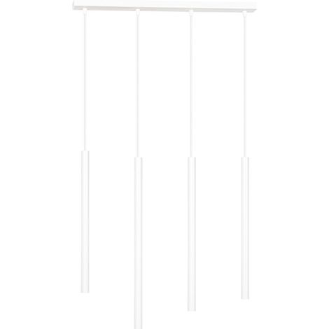 Lampada a Sospensione Selter, Acciaio verniciato a polvere, Bianco, 60x120x6 cm (1/5)