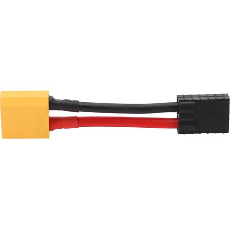 Câble mâle XT90 réutilisable en silicone souple, 101 mm/4,0 po, fil cuivre plastique 12AWG pour voiture RC (1/5)