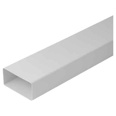 TUBO RECTANGULAR PARA VENTILACIÓN 110x50 mm - Barra 1 m