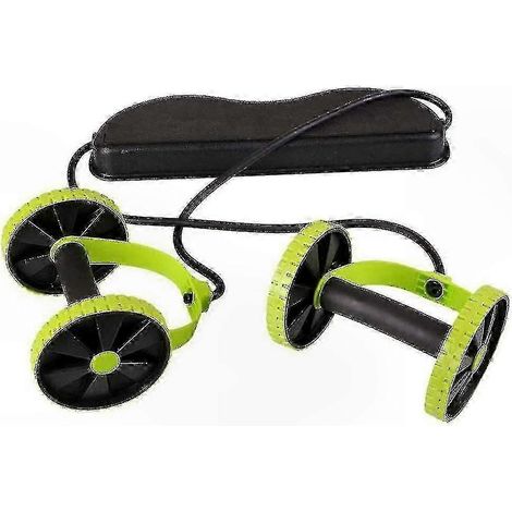 Corde de musculation abdominale à double roue Core Fitness, compatible avec les exercices pour les bras et les abdominaux. (1/4)