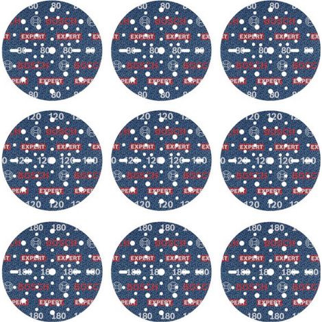 Bosch Accessories 2608902448 Set de disques abrasifs Diamètre 150 mm Grain=80, 120, 180 1 pc(s)