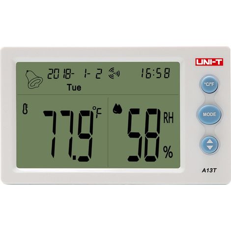 Thermo-hygromètre numérique Mesureur de température/humidité Ut13t A13t