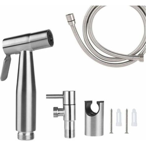 WC-Sprühkopf, Bidet-Sprühkopf, 150 cm, gebürstet (1/4)