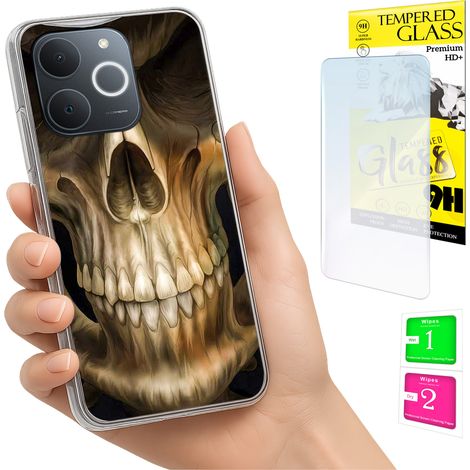 Funda para Realme Note 70T con cubierta trasera y cristal 9H. (1/5)