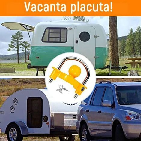 Cadenas de sécurité pour véhicule - - Alliage de fer/aluminium - Jaune vif - 11 positions de verrouillage (1/4)