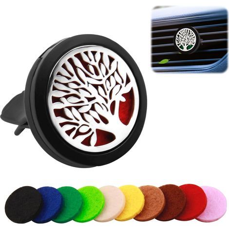 magnetischer Edelstahl-Diffusor, 10 Filzgleiter, für Auto und Büro (1/5)