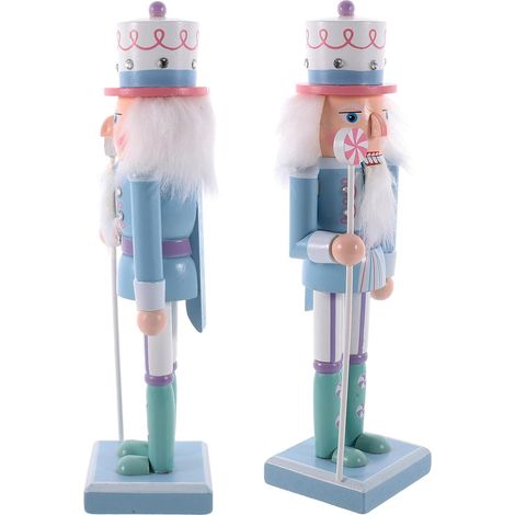 2pièces Décorations De Bureau Casse-Noisette Figurines De Soldats Casse-Noisette Aux Couleurs Acidulées Décorations De Table De Noël Casse-Noisette Accessoires Photo Décoratifs Pou (1/5)