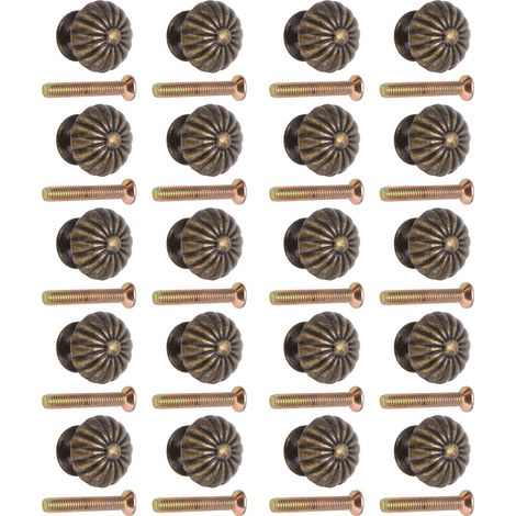 Lot de 20 poignées de meubles mini vintage en forme de champignon pour tiroirs et boîtes à bijoux (1/5)