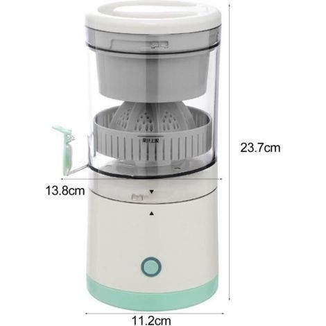 Extracteur De Jus - Moteur 360 Degres - Sans Residu - USB Rechargeable - 23.7x13.8x11.2 Cm - 45 W - 1 Unite (1/4)