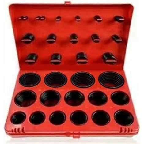 Assortiment de joints toriques étanches en plastique résistant à l'huile, pour réparation automobile, rouge US St