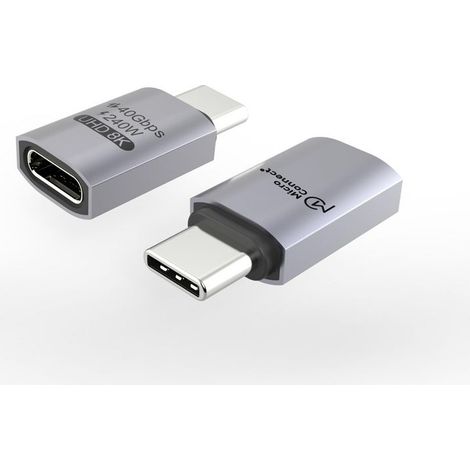 Adattatore MicroConnect Premium USB4 Gen 3x2 USB-C, 40 Gbps, 240 W, USB4-CCF-240W