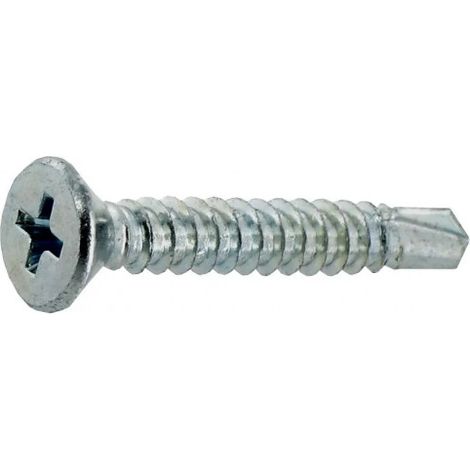 Selbstbohrende Blechschrauben mit Senkkopf AZI 3.9x19, 23 Stück.
