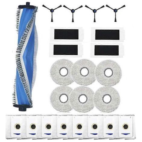 LAN Set mit 23 Zubehörteilen für Ecovacs Deebot T30 PRO OMNI / T30 Max / T30 / DDX14 Staubsauger: Hauptbürste, Filter, Tuch und Staubbeutel. (1/5)