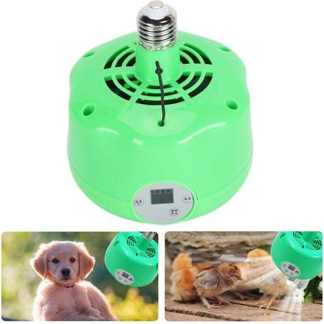 Chicken coop heater E27 lamp head automatic temperature control chicken coop heating lamp for chicks duck reptile dog house 220V (1/5)
