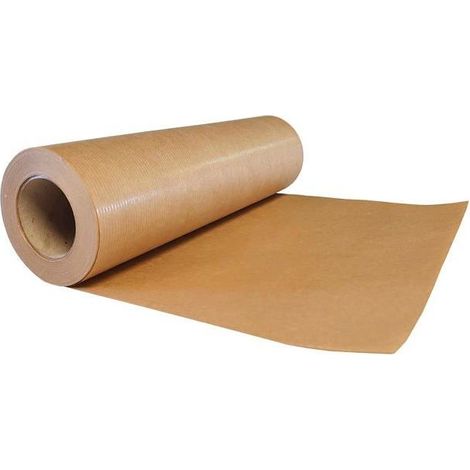 Papier cadeau - AIMOONSA - 30 cm x 50 m - Marron - Kraft recyclable - Contact alimentaire (1/5)