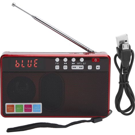 Radio FM Bluetooth Portable avec Antenne Télescopique - Lecteur Audio sans Fil 87.5-108 MHz (1/5)