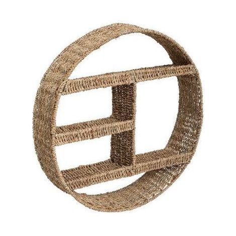 Etagère murale en Fer et Fibre naturelle D 58 cm - Atmosphera (1/4)