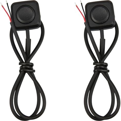 Pieces 300mm Momentary Push Button Switches, 12V/24V Mini Surface Mount Switch, Small Momentary Switches for Industrial Control, Electronic Experiments (Black) (1/5)