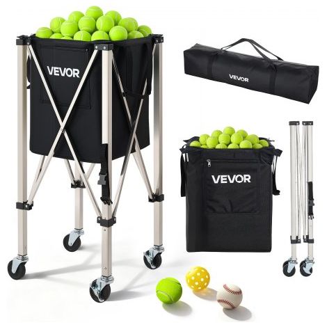 Carrello Porta Palline da Tennis Pieghevole con Cestello (1/5)