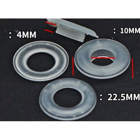 Lot de 10 oeillets à clipser pour bâche à bulles ou autres types de bâches - Transparent - Linxor (1/2)