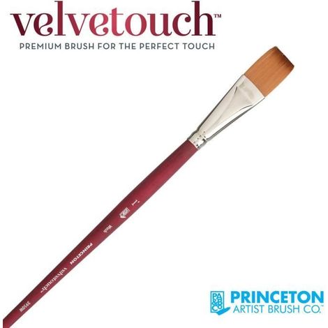 Pinceau - PRINCETON - Velvetouch Série P3950 - Mélange synthétique - Lavis plat (1/2)