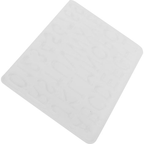 DIY-Set zum Formen von Alphabet und Zahlen, Silikonform für Kekse, Kuchen, Schmuck, Schlüsselanhänger, Dekorationen (1/5)