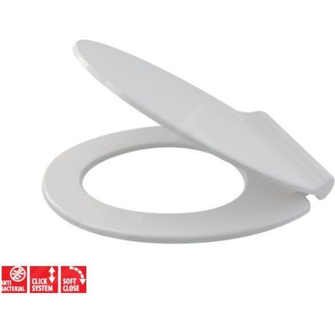 Alca - Abattant WC Slim, SoftClose, antibac, blanc A64SLIM (1/3)