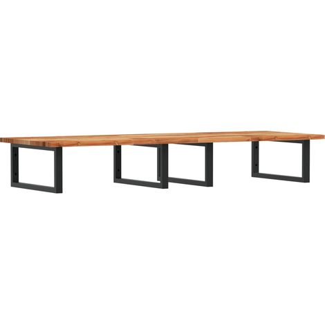Maison Exclusive - Waschbeckenregal Wandmontage Stahl und Akazien
