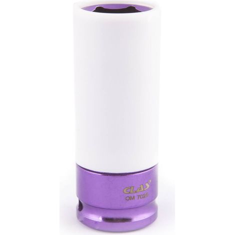 Douille choc gainée 1/2" 22mm violette Cr-Mo pour jantes - SA 5021 - CLAS Equipements (1/2)